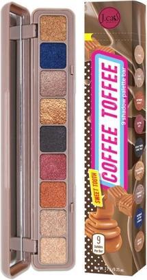 Immagine prodotto J.Cat Beauty Sweet Tooth 9 Shadow Palette Bar STB102 Coffe Toffee Eye Shimmer con specchio e sacchetto con zip