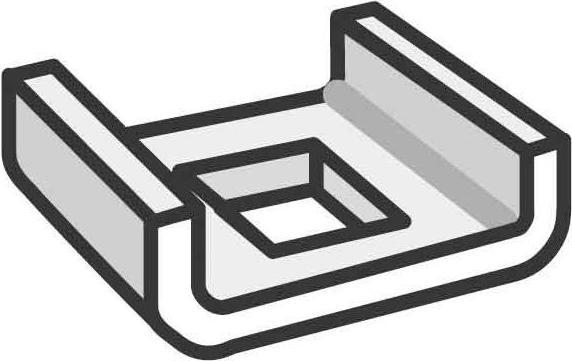 Actual product image Cablofil Clamp 25mm CE 25 EZ 558011 electrolytically galvanised