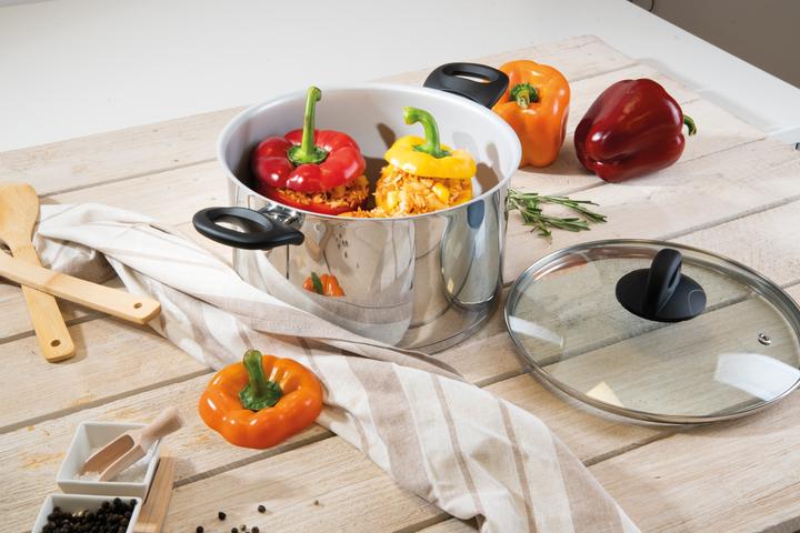 Produktbild Genius Cera Steel Topf 24cm ed (24 cm, Kochtopf, Edelstahl)