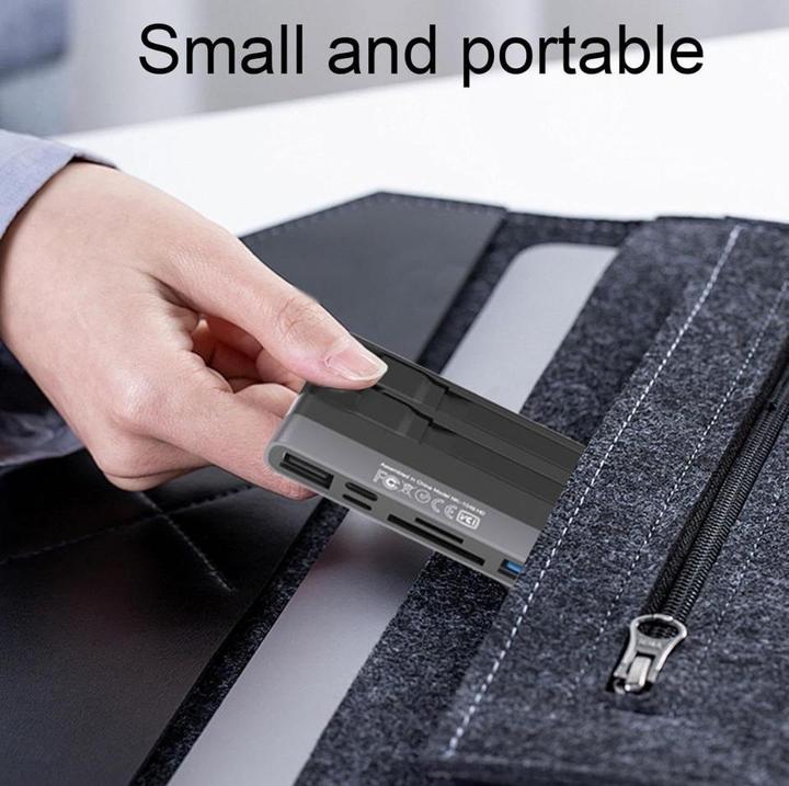 Produktbild PowerGuard 6-in-1 Multifunction Card Reader Photo USB 3.0 Adapter Lightning & Type-C