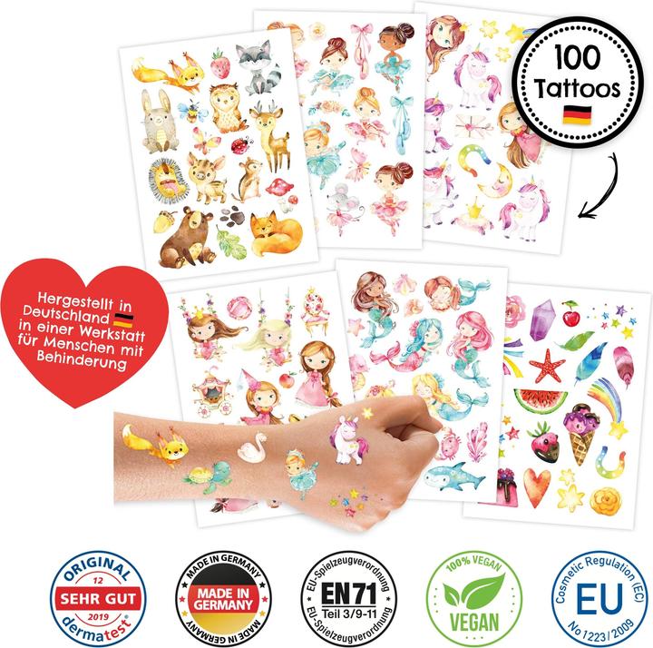 Produktbild Papierdrachen Kindertattoos