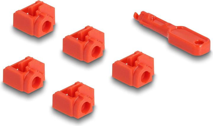 Produktbild Delock RJ45 Port Blocker Set für RJ45 Buchse 10 Stück