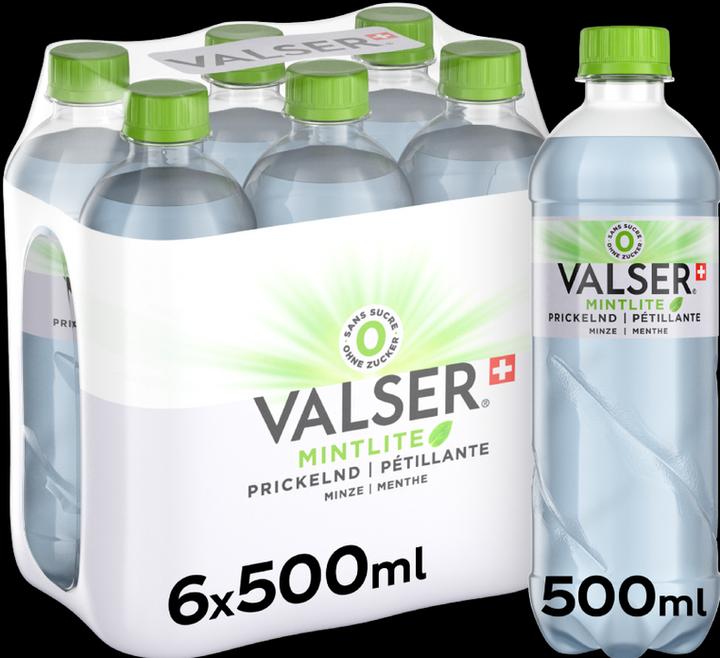 Produktbild Valser Prickelnd Minze (6 x 50 cl)