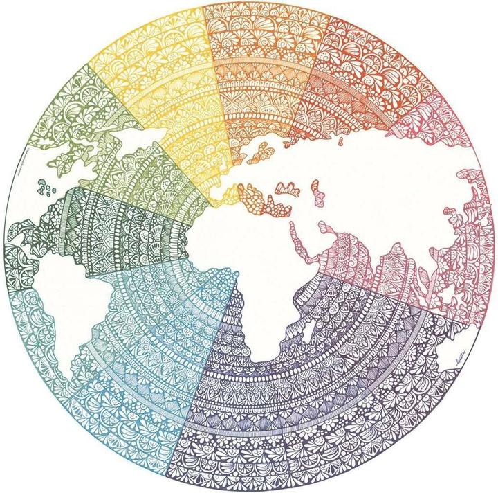 Actual product image Ravensburger Circle of Colors Puzzels - Mandala, 500pcs. (500 pieces)