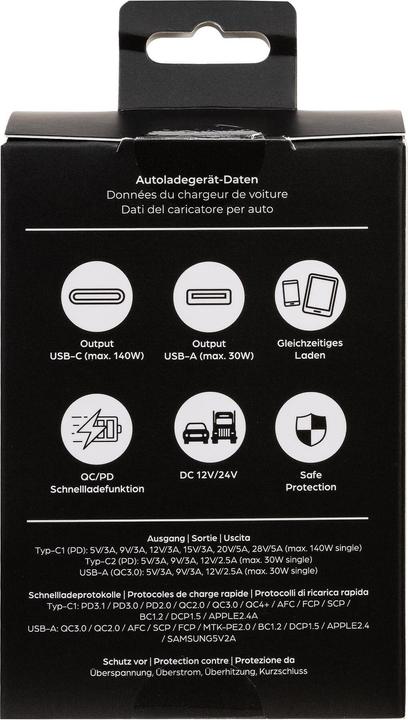 Produktbild Onit Autoladegerät Trial 165 W PD, Stromanschluss Seite A