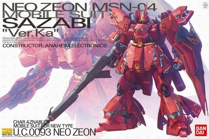 Immagine prodotto Bandai Gundam - Model Kit - MG 1/100 - MSN-04 Sazabi Ver.KA