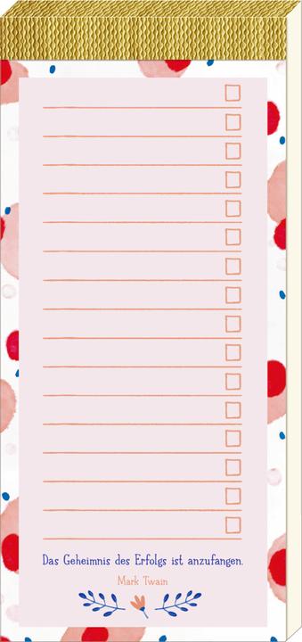 Immagine prodotto Notizblock - TO DO (Punkte und Muster) (Copertina rigida)