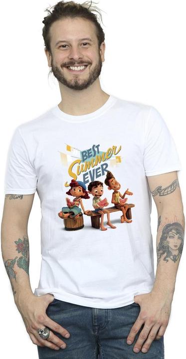 Actual product image Disney Mens Luca Best Summer Ever T-Shirt (XL)