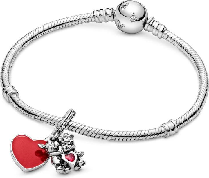 Actual product image Pandora Minnie & Mickey With Love dangle Charms/Beads (Silver 925)