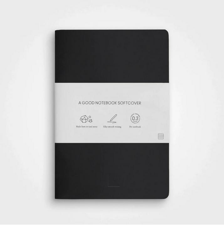 Produktbild A Good Company Steinpapier Notizbuch - A5, Softcover, Unliniert (A5)