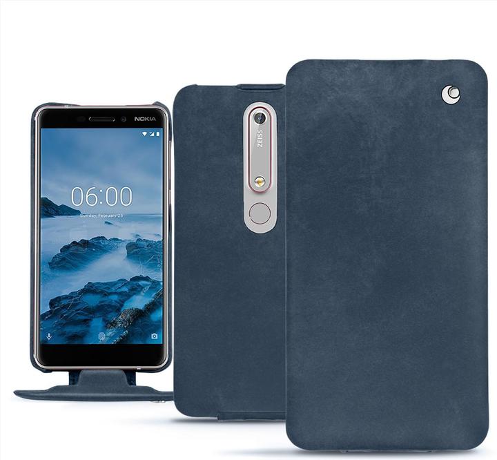 Productafbeelding Noreve Lederen omslag verticaal (Nokia 6 (2018))