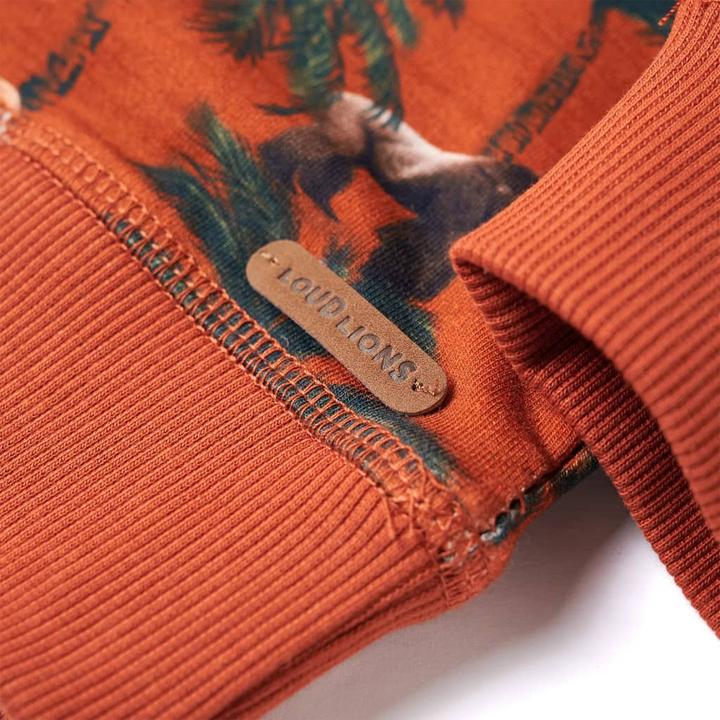 Image du produit VidaXL Sweatshirt pour enfants Marron rouille clair 104,Matériau : 95 (104)