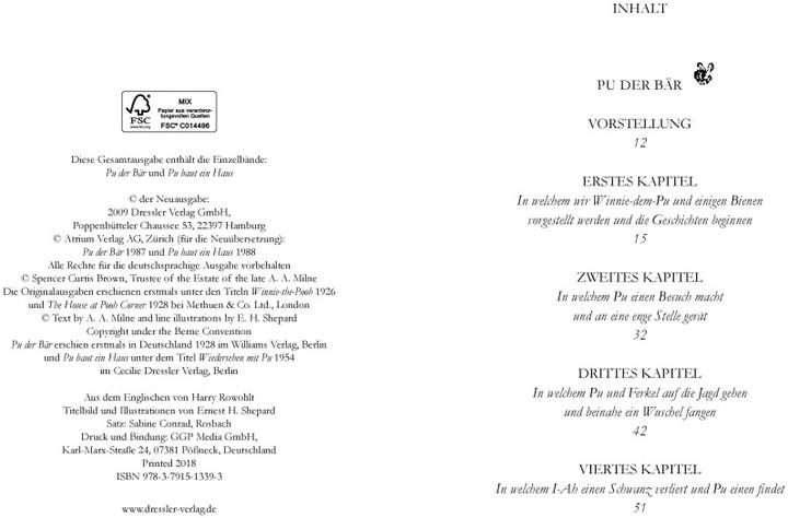 Produktbild Pu der Bär (Deutsch, Alan Alexander Milne, Ernest H. Shepard, Harry Rowohlt, 2009)