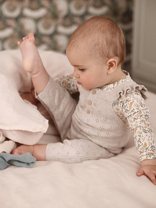 Produktbild Vertbaudet Baby Strick-Latzhose mit Volantträgern Oeko-Tex (56)