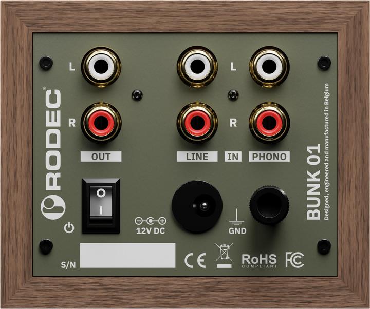 Actual product image Rodec BUNK 01 WALNUT / GREEN (Studio- and Livemixer)