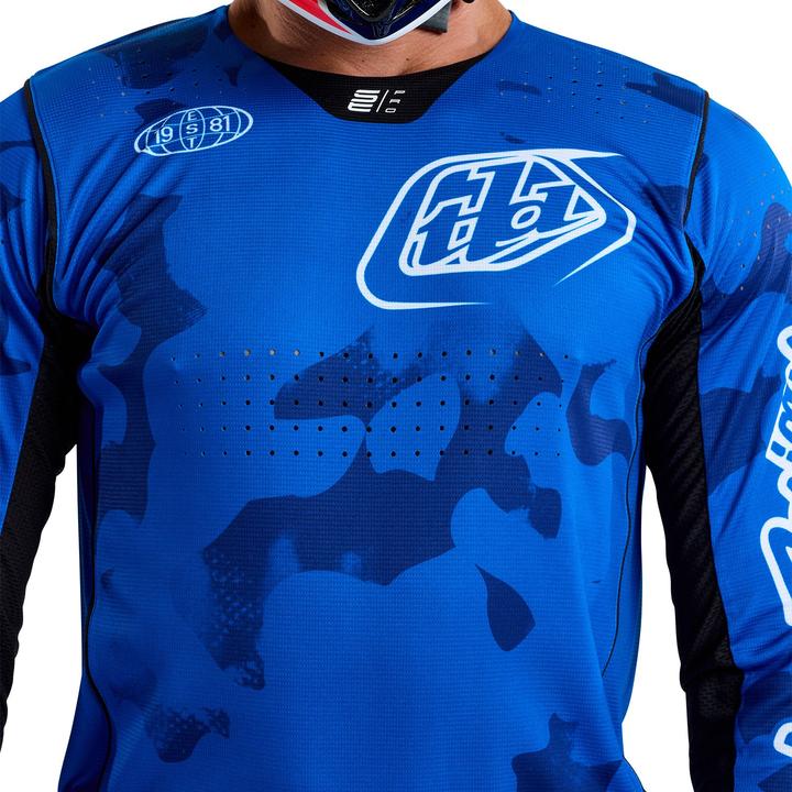Image du produit Troy Lee Designs SE Pro Jersey, Blotted, bright blue, L (L)