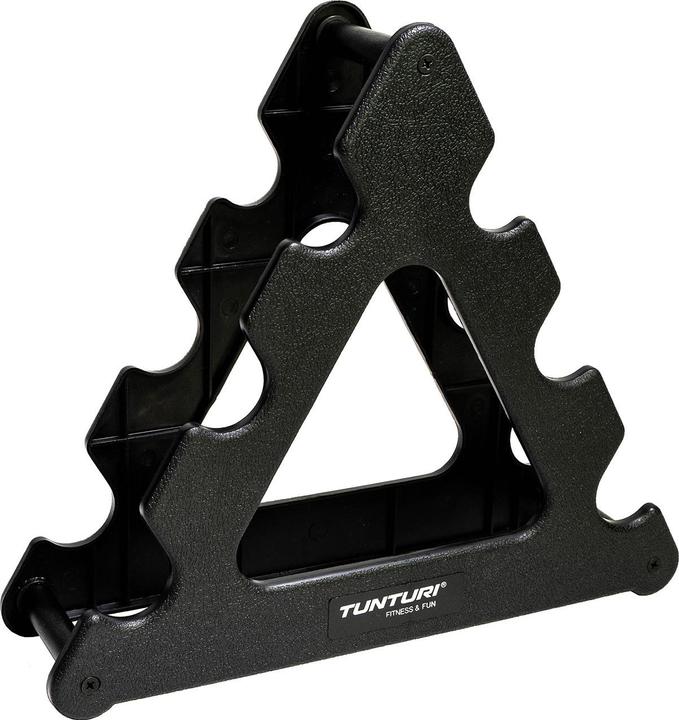 Actual product image Tunturi Neopren Kurzhantelset mit Ständer (2 x 1 kg, 2 x 2 kg, 2 x 3 kg)