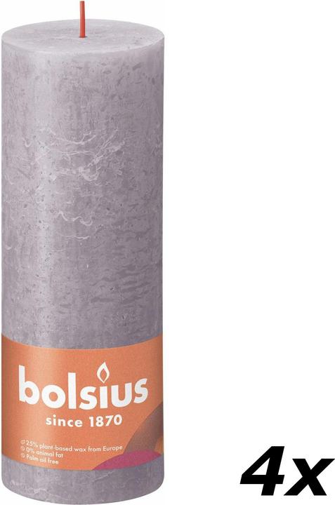 Immagine prodotto Bolsius Set di 4 candele a colonna (4 pz.)