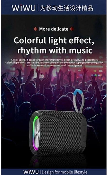 Produktbild Wiwu Bluetooth speakers - Wireless Bluetooth Speaker Thunder P26 - gray