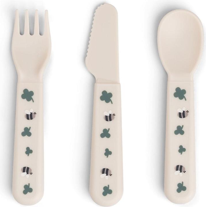 Actual product image Done by Deer Esslernbesteck 3-tlg. Besteck-Set Foodie - Tiny Farm -