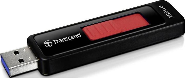 Actual product image Transcend USB stick 256GB JetFlash USB3.1,Pen Drive,Capless,black (256 GB, USB 3.2)