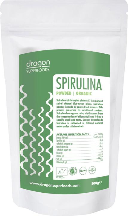 Image du produit Dragon Superfoods Spiruline en poudre (1 pièce(s), Poudre, 200 g)