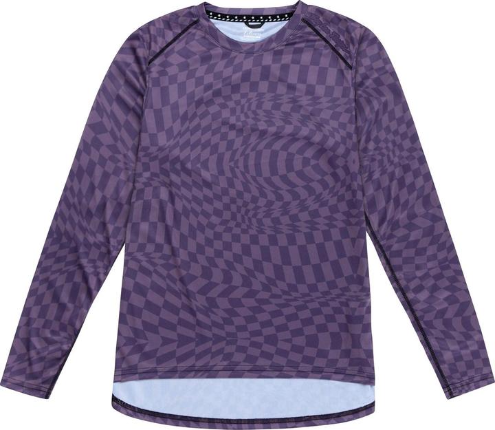 Image du produit Troy Lee Designs Womens Lilium LS Jersey, Twisted Checkers, deep purple, XL (XL)