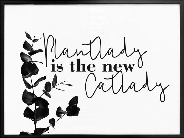 Produktbild Trenddeko Plantlady is the new catlady (80 x 60 cm)