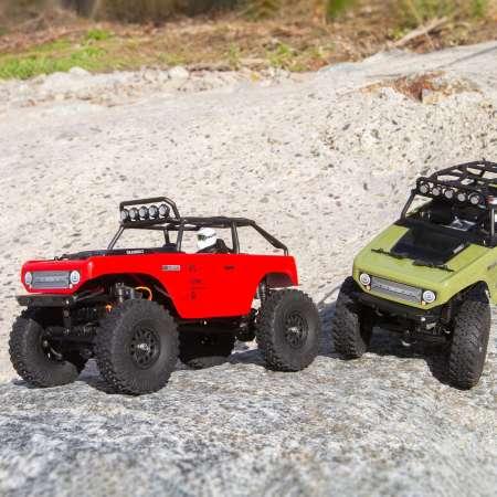 Image du produit Axial SCX24 Deadbolt Electric Brushed Crawler 4WD 1:24 RTR rouge (RTR Prêt à fonctionner)