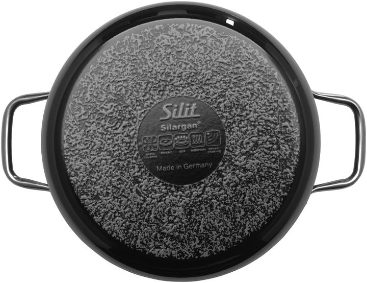 Actual product image Silit Elegance Line cooking pot set 16 cm/20 cm/24 cm, black (24 cm, Pan set + pot set, Stainless steel)