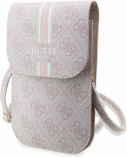 Produktbild Guess PU 4G Printed Stripes Phone Bag - pink