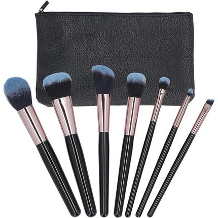 Tools for Beauty T4B MIMO 7-Piece Makeup Brush Set with Case Black (Set)
