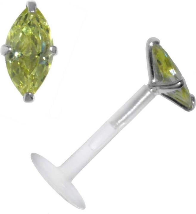 Produktbild Bijouteria Piercing für Lippe/Tragus (Silber 925, Zirkonia, Bioplast)