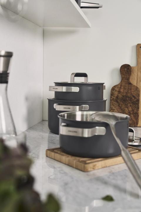 Immagine prodotto Zwilling Set di pentole Pure da 5 pezzi grigio (Set di pentole e padelle da cucina, Acciaio inossidabile)