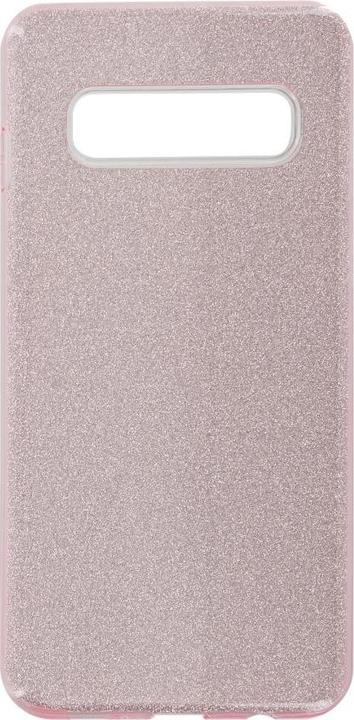 Actual product image OEM Silicon Case Glittery for Samsung Galaxy S10 pink (Samsung Galaxy S10)