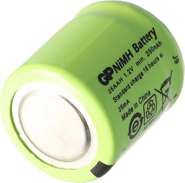 Image du produit GP Batteries Accu GP25AAH, 1/3 AA Mignon sans cosse à souder (1 pcs, 250 mAh, Chargeurs sans batterie)