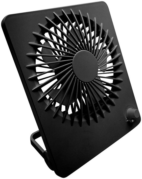 Produktbild Pearl 2er-Set Kompakter Akku-Tisch- & Wandventilator, stufenlos einstellbar (50 dB)