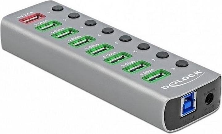 Actual product image Delock USB 3.2 Hub (USB-B, 9 Ports)
