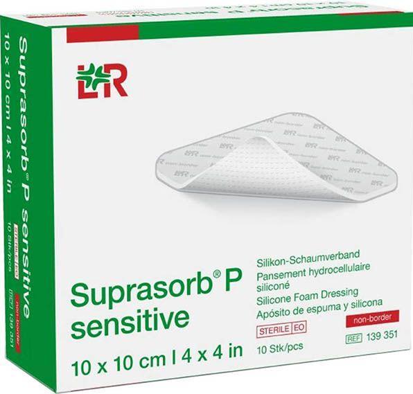 Image du produit Suprasorb P sensitive non-border 10x10cm (10 x)
