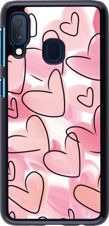 Produktbild PhoneLook Hülle Easter 2023 pink hearts (Samsung Galaxy A20e)