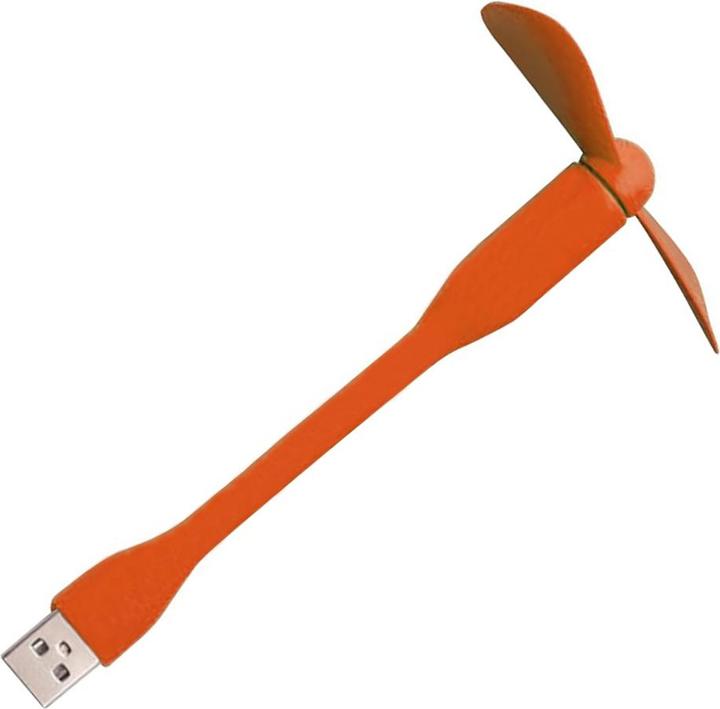 Image du produit Techsuit - Mini USB Fan (TUF1) - Portable, Flexible, Bendable, 5V - Orange