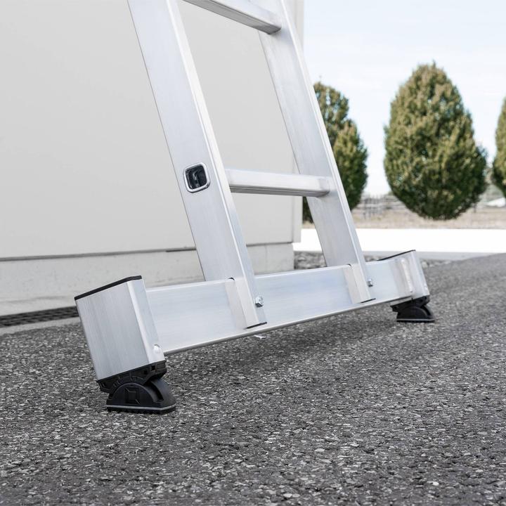 Produktbild Munk Sprossen-Seilzugleiter 3-teilig mit Standard-Traverse 3x18 Sprossen (Gerüst, 1250 cm)