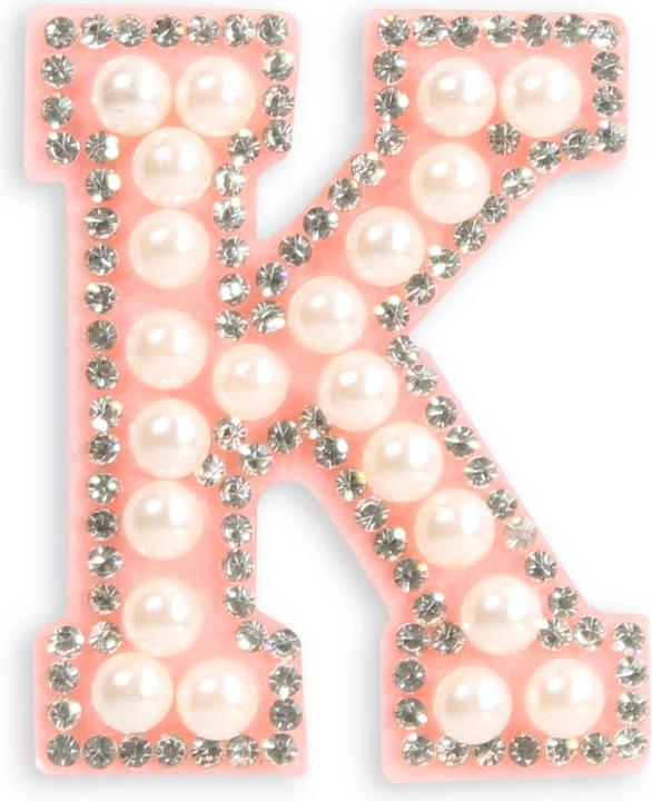 Produktbild PhoneLook Sticker Aufkleber für Handy/Tablet/Computer 3D Pearls Buchstabe K