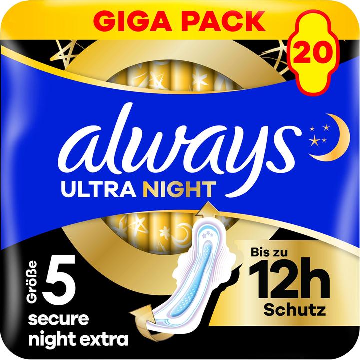 Always Ultra Secure Night (20 x, Damenbinden)