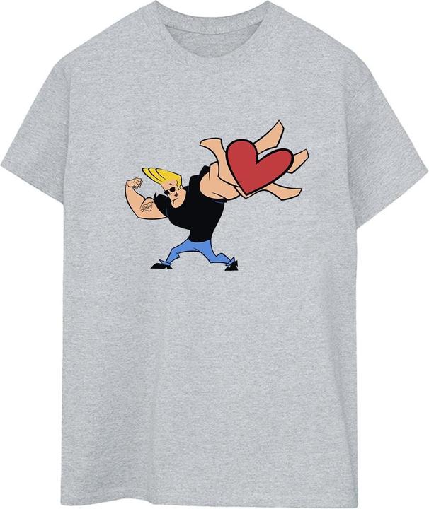Immagine prodotto Johnny Bravo Heart Present Maglietta Ampia Donna (XXL)
