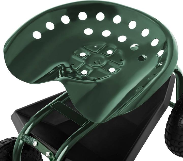 Produktbild Hillvert Fahrbarer Gartensitz Rollsitz Garten Gartenhelfer Sitzwagen Gartenwagen 150 kg (150 kg)