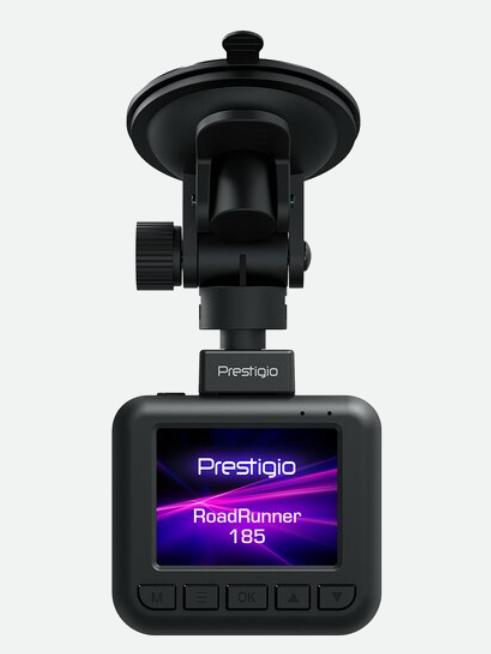 Actual product image Prestigio RoadRunner 185 Full HD Black (Bluetooth, GPS receiver, Built-in display, Built-in microphone, Night vision, FHD+)