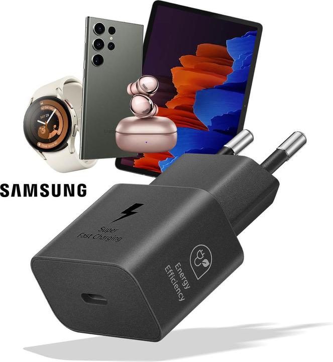 Image du produit Samsung Adaptateur de voyage PD + câble USB-C (25 W)