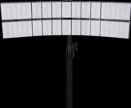 Actual product image Sirui Dragon B25R-D Set of 2 Bendable RGB LED Panel 25W for Photo + Video (Flash unit battery)