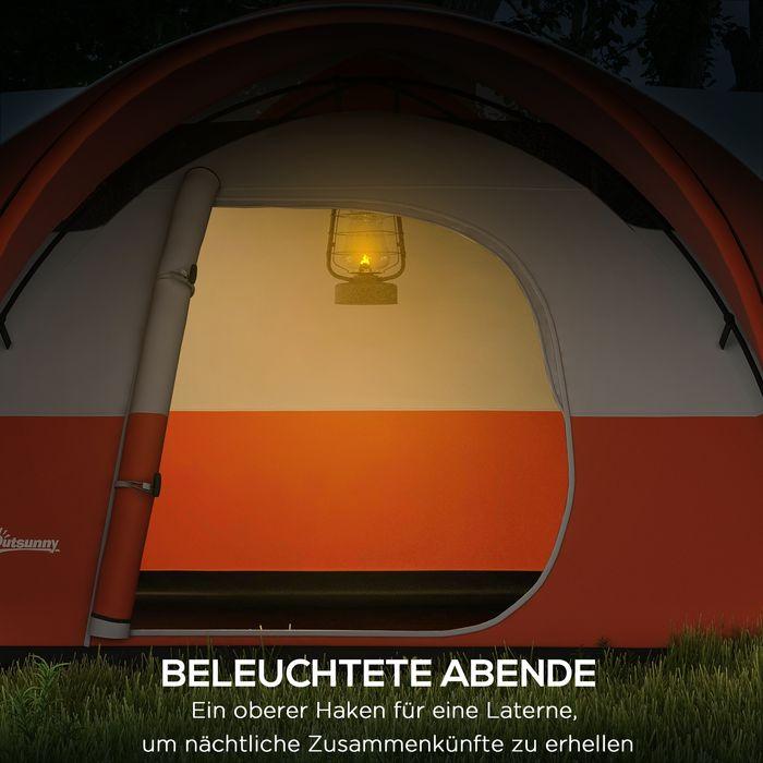 Produktbild Swisshandel24 Tunnelzelt, Campingzelt, Wasserabweisend Familienzelt für 6 Personen, Festivalzelt mit Fenster, Trag (Tunnelzelt, 6 Personen)